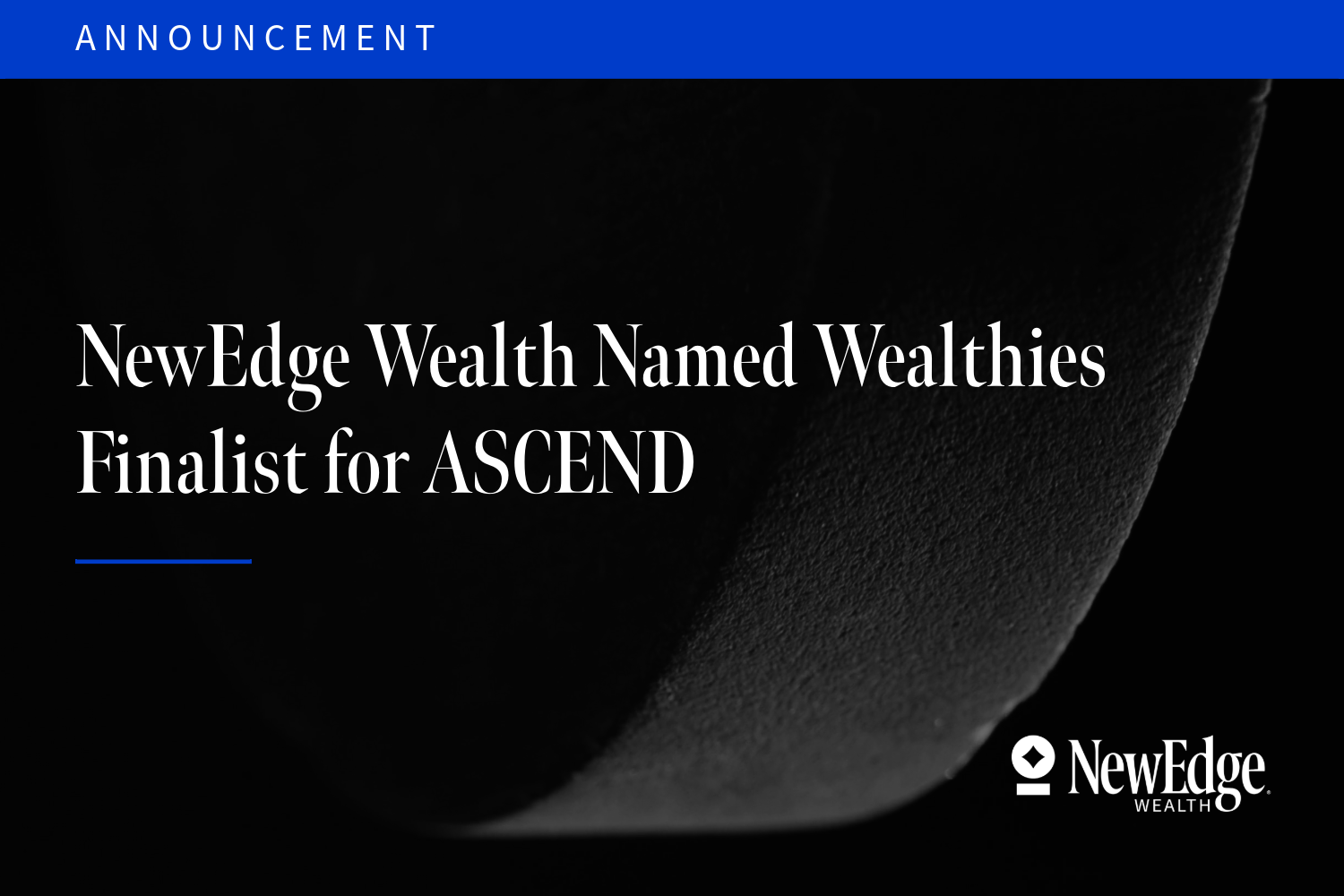 American flag flying over government building in city, blue sky and clouds NewEdge Wealth Named Wealthies Finalist for ASCEND
